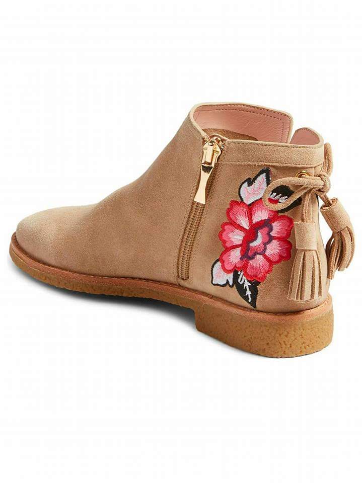 Kate Spade Desert Women's Bellville Embroidered Suede Boots/Booties