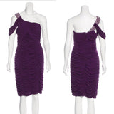 BADGLEY MISCHKA Embellished One-Shoulder Dress