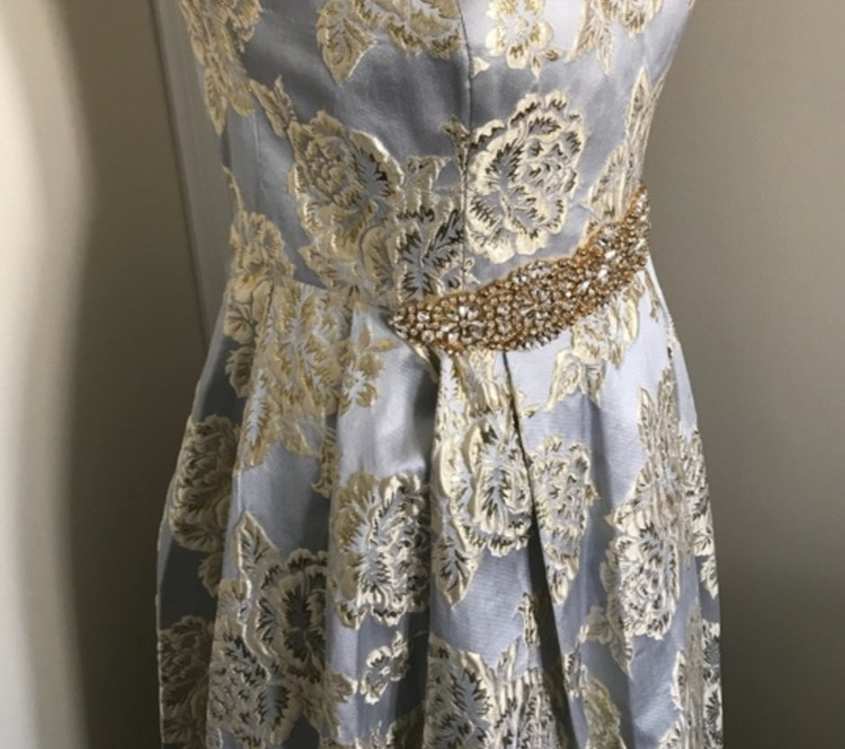 NWT Cachet Embellished Hi Lo Gown