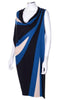 NWT $2100 Jean Paul Gaultier Geometric Colorblock Draped Dress