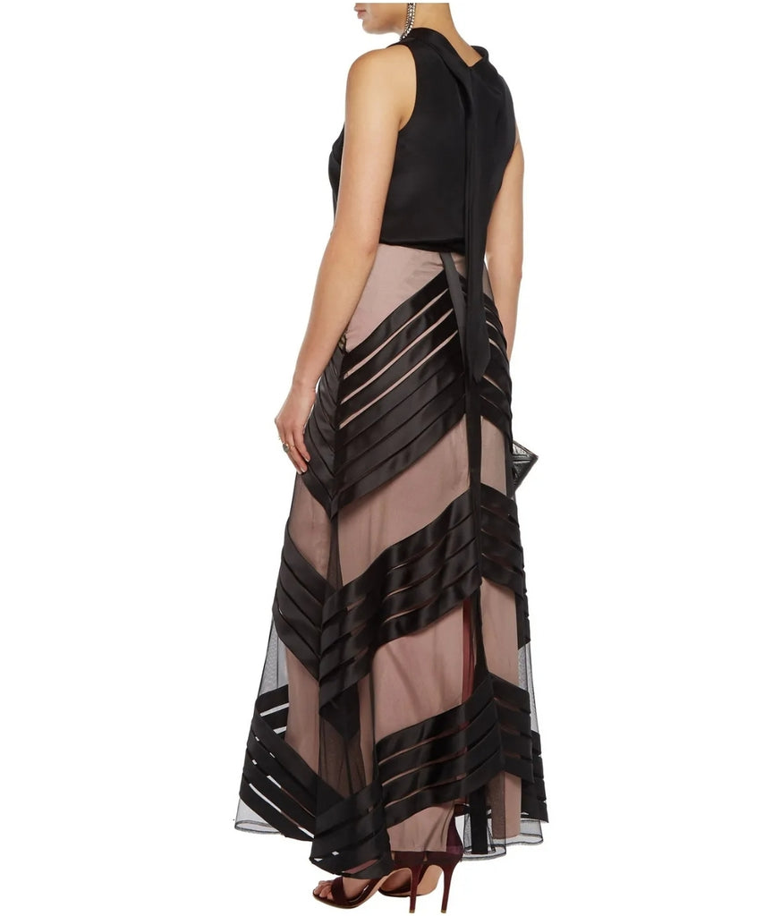 TEMPERLEY LONDON

Lilith satin-trimmed tulle maxi skirt