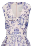 CAROLINA HERRERA

Bow-Embellished Pleated Fil Coupé Gown SZ 8